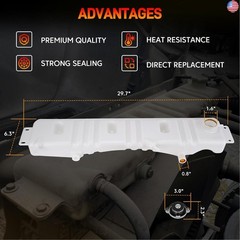 Radiator Overflow Reservoir Bottle Coolant Expansion Tank with Cap Compatible