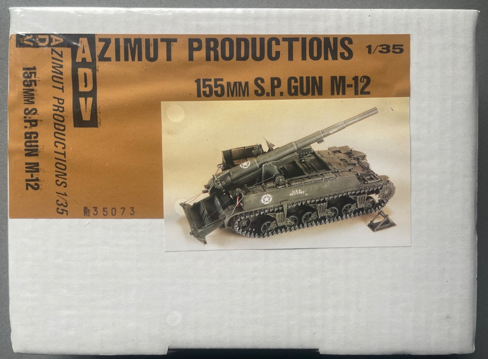 Azimut 35073 155MM S.P. M-12 ADV Productions 1/35 Scale Model Kit 1:35