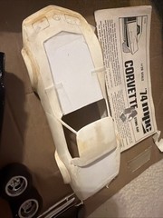 Vintage MPC LASER CORVETTE 1:20 SCALE 1979 PLASTIC MODEL KIT Plus Extra Parts