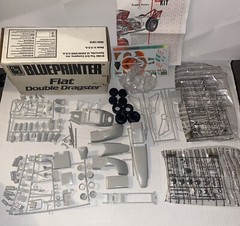 Amt/Ertl Blueprinter Fiat Double Dragster 1:25 Model Kit Old Stock