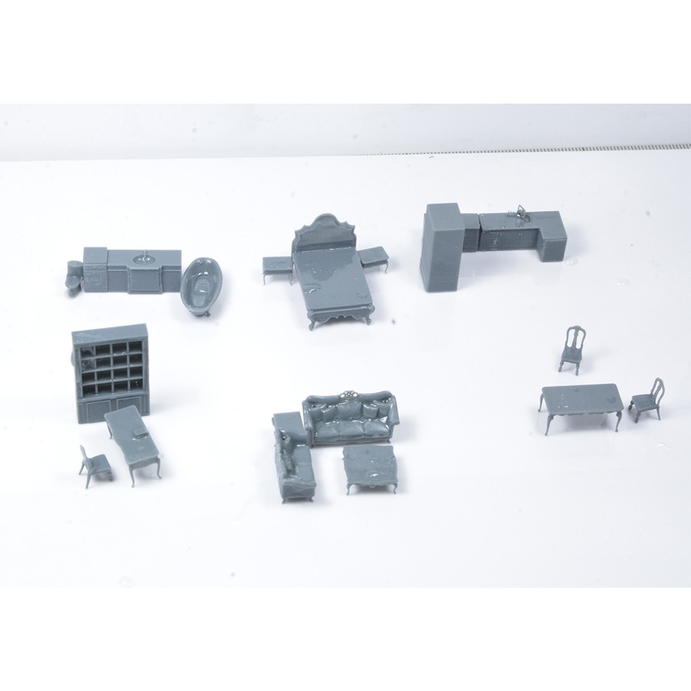 1/72 Miniature Furniture And Home Appliance Set Interior Components Of The House