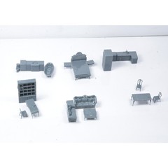 1/72 Miniature Furniture And Home Appliance Set Interior Components Of The House