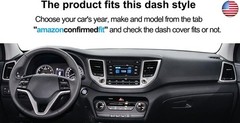 Yiz Dash Cover Mat Custom Fit for Hyundai Tucson 2016 2017 2018 Dashboard Cover