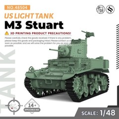 SSMODEL SS48504 1/48 Military Model Kit US M3 Stuart Light Tank WoT WAR