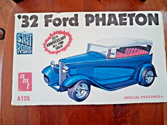 Vintage AMT 1932 ’32 FORD PHAETON 1/25 1973 Model Car Kit A125