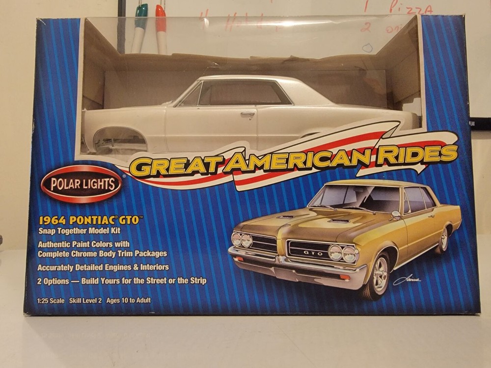 Polar Lights 1964 Pontiac GTO Snap Together Plastic Model Kit #6400