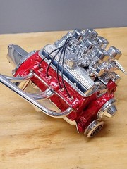Vintage Monogram Pontiac V8 1/8 Scale Engine Big Deuce Wired Complete