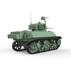 1/16 Military Model Kit US M3A3 Stuart Light Tank