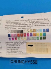 Detail Master Flocking 1603 Velour Flocking Light Grey 1/24 Model Car Seat Trunk