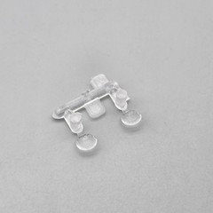 Monogram 1/24 Black Widow Hot Rod Parts Kitbash Clear Headlight Lenses