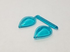 1977 Ford Van CUSTOM BLUE TEAR DROP WINDOWS from AMT 1:25 Model Kit 77 Econoline