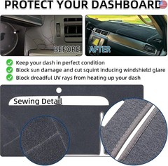 Dash Cover Mat Fit for 2007-2014 GMC Yukon Sierra SLT Denali,2007-2013 Chevy