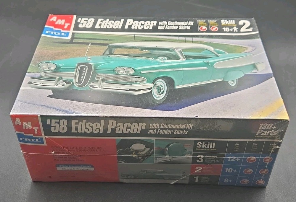 Amt Ertl 1/25 ’58 Edsel Pacer Model Car Kit New # 30033 New Sealed Unbuilt 1958