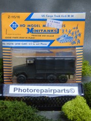 Roco Minitanks WWII US M-34 GMC 2.5 T 6×6 Troop / Cargo Truck Lot #7394©