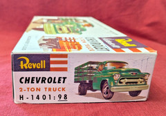 Vintage Revell Chevrolet 2-Ton Stake Truck H-1401:98 Model Kit Open Box Sealed