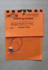 FLATHEAD FINNED OIL FILTER 1:24 1:25 PART BY PARKS CAR MODEL ACCESSORY 8002