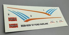 AMT-ERTL #8028 1:25 CAR MODEL DECALS 1957 FORD FAIRLANE VINTAGE MUSCLE CAR #D100