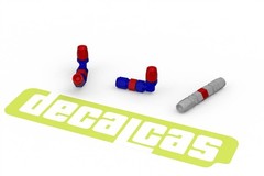 Decalcas 1:20 Scale Detail-Up 1.2mm Hose Joints resin parts Set 3 # DCL-PAR048