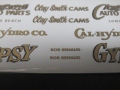 Corvette Auto Parts/Gypsy AA/GS 1/25 Decal from Fremont Racing Specialties