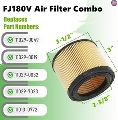 Gewxgzo FJ180V Air Filter Tune Up Kit Replace for Kawasaki 11029-0032