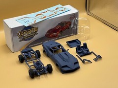 1:8 Large Scale Corvette Summer Complete Resin Model Kit with Engine – 23×8.6in