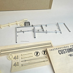 XK120 JAG HELLCAT VINTAGE AURORA 1/32 Plastic Model Kit 1960 Issue Parts only