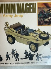 Nitto Model Kit German Army Jeep Schwimm Wagen 1/76 Sealed 448-250