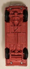 Vintage 1966 Ford Mustang Dealer Promo Model Car Red Plastic 4 Screws Some Flaws