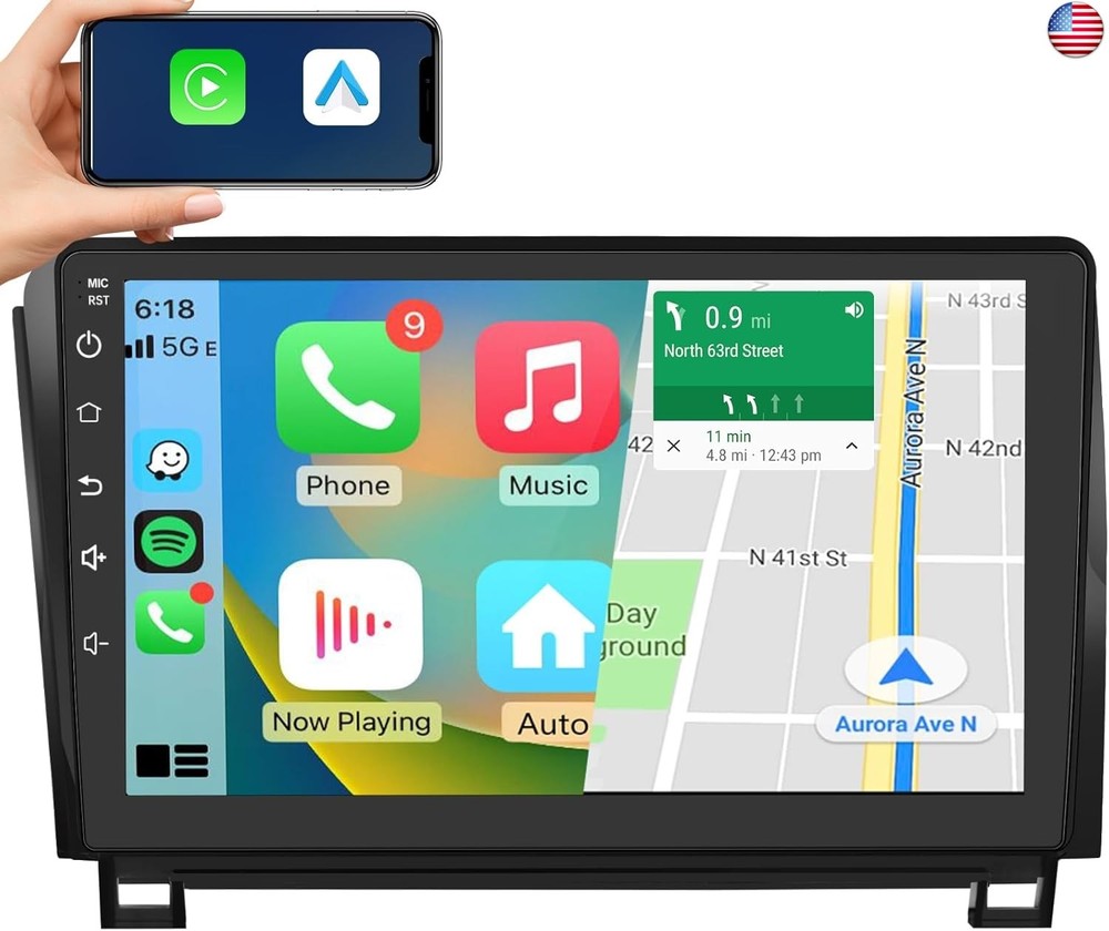 AWESAFE 5GWiFi Upgrade Car Stereo for Toyota Tundra 2007-2013 Toyota Sequoia