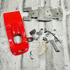 Mini-Racing No 0036 Porsche 936 Essex White Metal Model Kit Parts and Pieces Red