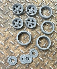Resin 21/20 Inch “Keystone Klassic ” Model car Wheels/Tires 1/24 scale