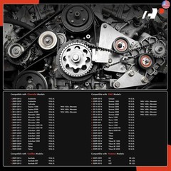 A-Premium Engine Serpentine Belt Drive Kit Compatible with Chevrolet Silverado