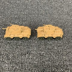 Lot of 9 Roco WW II HO Scale Military Vehicles Saladin Anti-aircraft APC