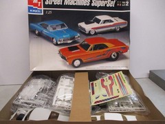 AMT Street Machines Super Set 1969 Impala, 1966 Nova, and 1967 Chevelle 1/25