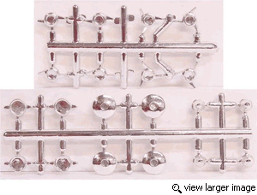Hoppin Hydros 1/24 1/25 Chrome 3-way and 2-way Knock Offs and Caps 708
