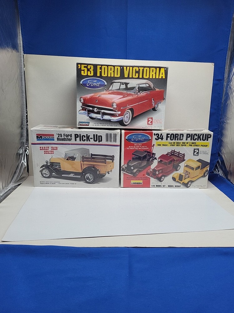 3 Ford Models 29 Roadster PU 53 Victoria Lindberg 34 Ford Pickup 3 Way Build