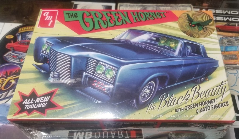 1:25 AMT The Green Hornet BLACK BEAUTY w/Figures PLASTIC MODEL KIT *SEALED*