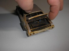 1/24 Custom RUSTY WEATHERED 1970’s Chevy Chevelle Race Car for Junkyard diorama