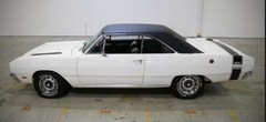 1969 DODGE DART GTS Rear Stripes 1/32nd Scale Waterslide Decals for White Car