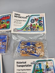 Vintage Super Motorcycles -2x Cars – Historical Transportation Models New Sealed