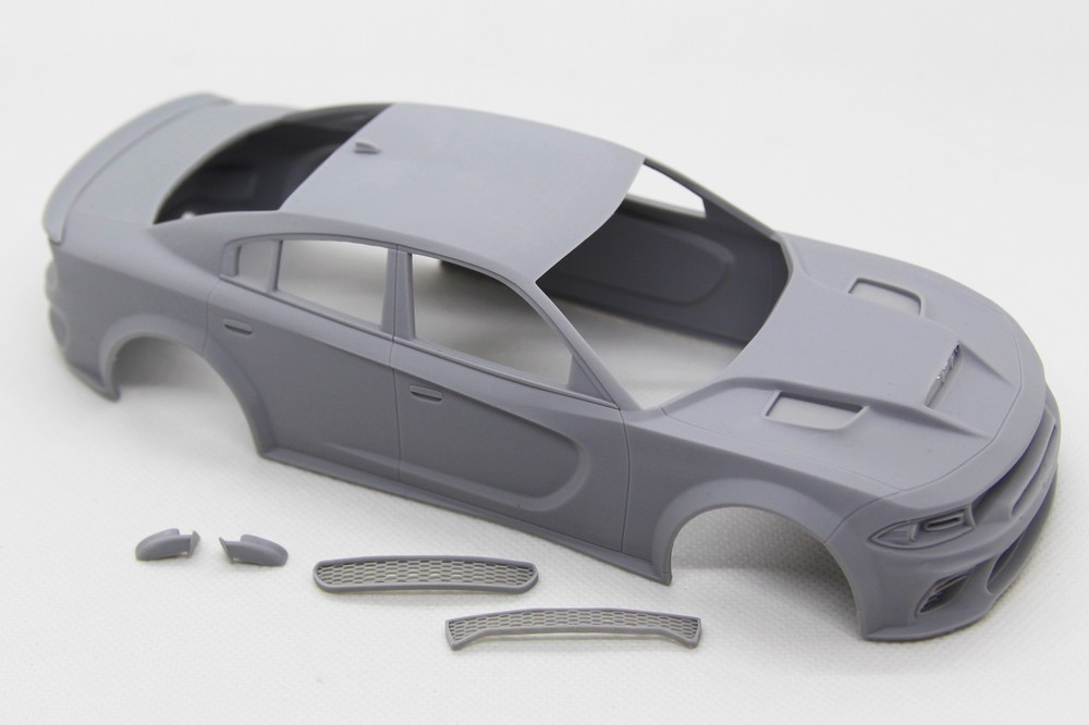 1/25 3D print 2021 Dodge Charger SRT Hellcat transkit for AMT