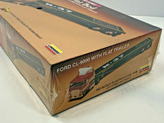 Lindberg HO scale Ford CL-9000 Tractor W/Flatbed Trailer Kit NEW SEALED BOX 1986
