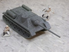 MIR / Roco Minitank Compatible WWII Russian SU-100 & Airfix Soldiers Lot#7389B©