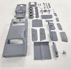 ABS-LIKE RESIN 3D PRINTED 1/25 1967 MERCURY COUGAR FULL KIT