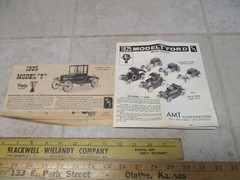 AMT 1925 Model T Ford Trophy 3 in 1 Customizing Instructions Original Manual VTG