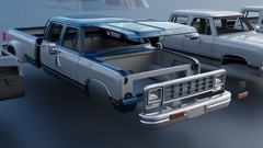 1/25 resin 3d printed 1983 Dodge Ram W350 Crew Cab dually by Andrey Bezrodny