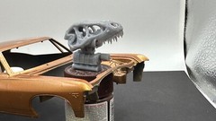 Supercharger with T-rex skull intake 1:25 scale