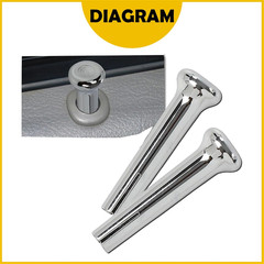 PFMCA Car Door Lock Knobs Compatible with GM, Chevrolet (Chevy), and Pontiac, Fi