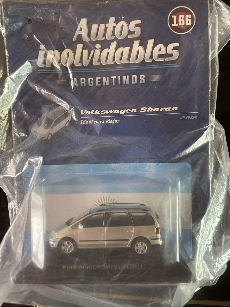 INOLVIDABLES VW VOLKSWAGEN SHARAN 2001 SCALE DIECAST MODEL 1:43 BROCHURE BUBBLE