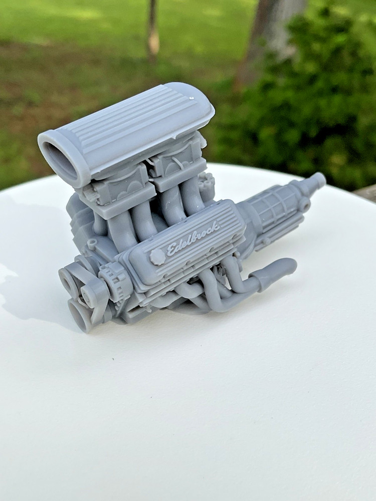 Pontiac 455 V8 Engine Tunnel Ram Naturally Aspirated 1 24 Scale Hot Rod Model